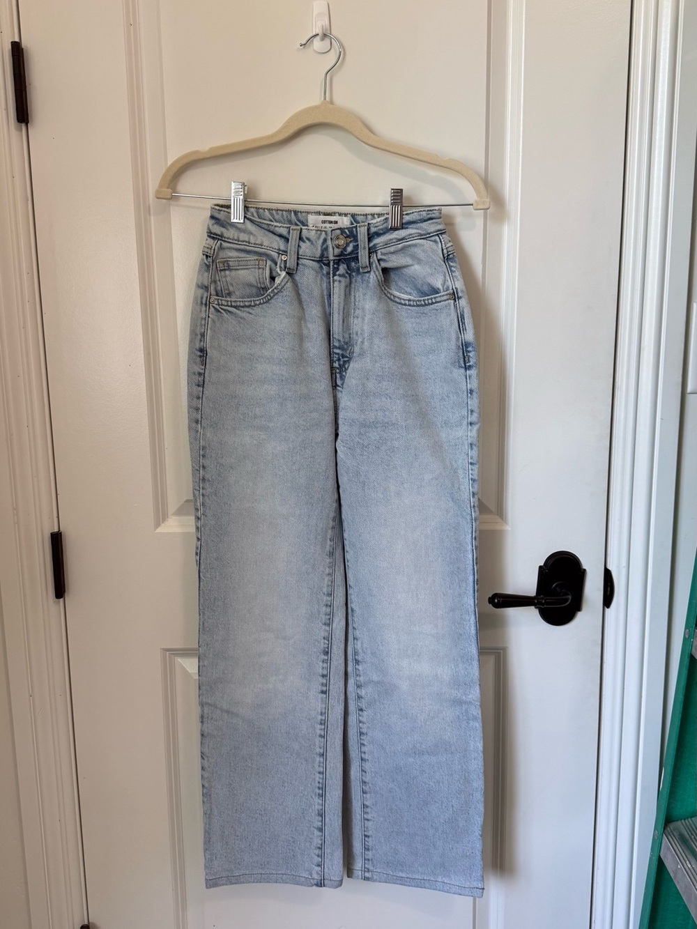 Cotton On Slim Straight Light Wash Jeans. Size 2